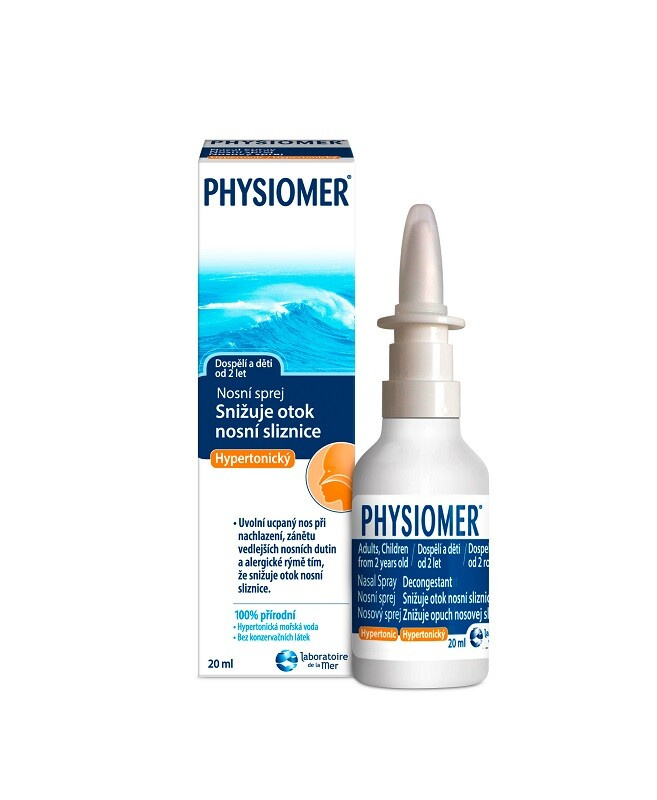 PHYSIOMER Hypertonický Alergie a nosní dutiny 20 ml