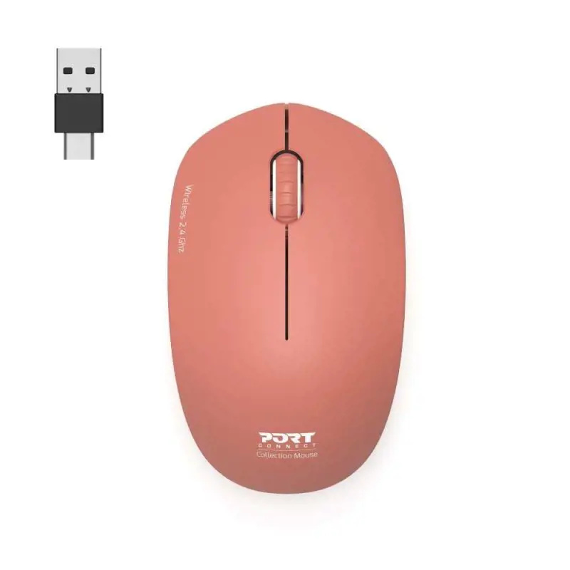 Port Connect Wireless Collection - bezdrátová myš - cihlová