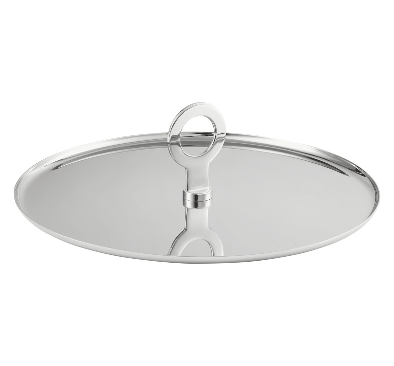 Christofle Nerezový servírovací tác, Oh, Ø 27 cm B05948205