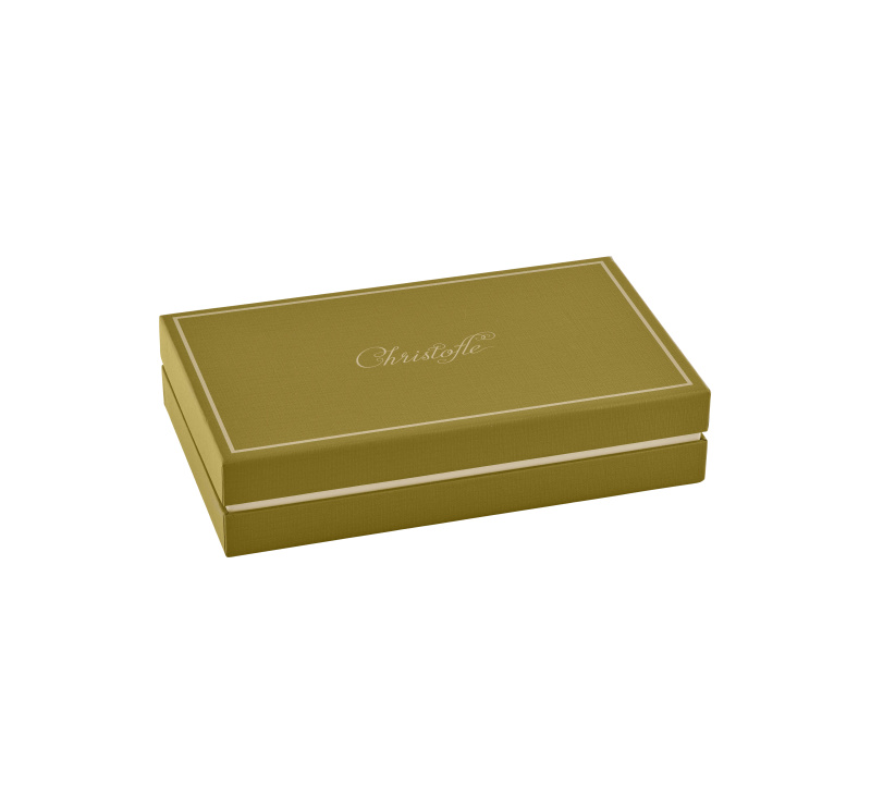 Christofle Dětský postříbřený příbor (lžička, vidlička), Talisman, béžová  B00101334