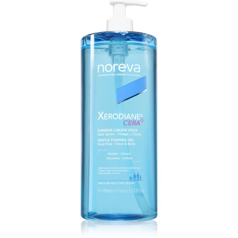 Noreva Xerodiane® Cera Gentle Foaming gel jemný čisticí gel pro suchou a citlivou pokožku 1000 ml
