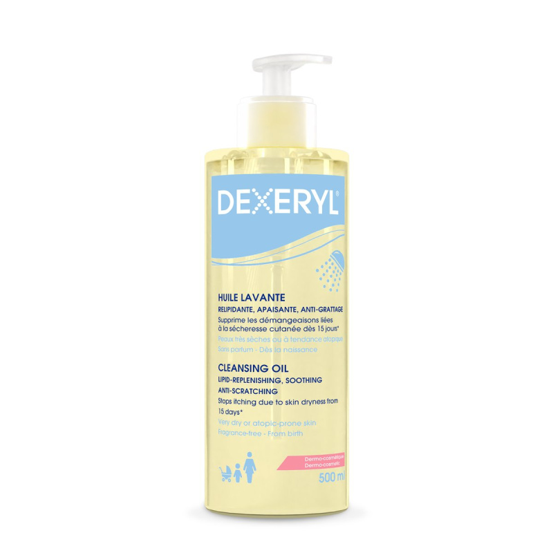 Dexeryl Cleansing oil jemný čisticí olej pro velmi suchou citlivou a atopickou pokožku 500 ml