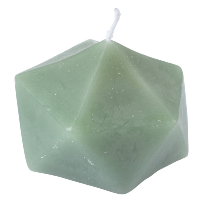 Homea Dekorační svíčka ve tvaru origami ARTY, zelená zelená