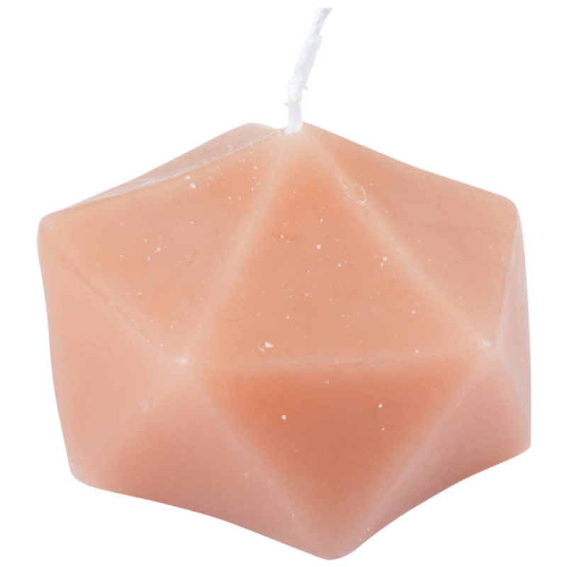 Homea Dekorační svíčka ve tvaru origami ARTY, růžová růžová