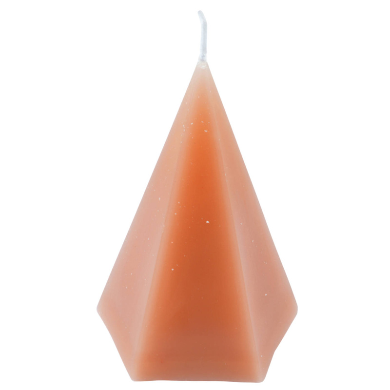 Homea Dekorační svíčka ve tvaru pyramidy, růžová, ARTY růžová