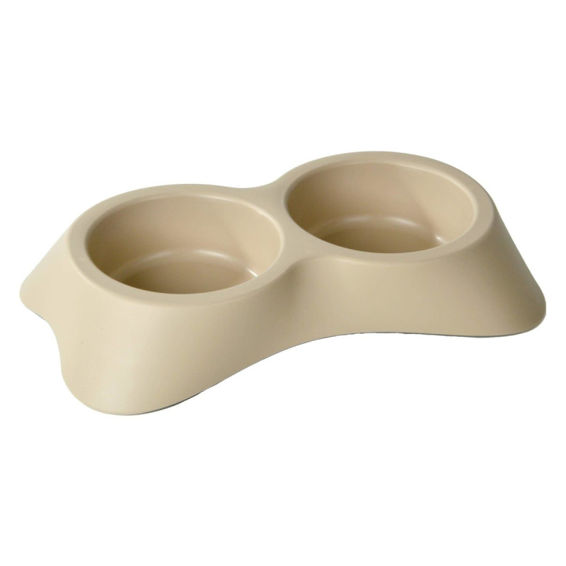 Love Story Dvojmiska pro psa, 2 x 500 ml, Ø 16 cm, béžová béžová