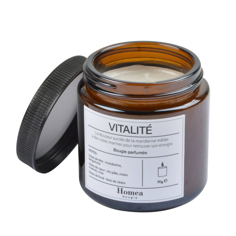 neznámá značka Vonná svíčka ve skle MODERN APTHECARY VITALITY, O 6 cm hnědá