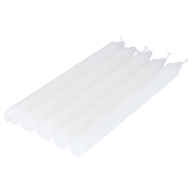 Homea Sada vysokých svíček ESSENTIAL, 20 cm, bílá barva bílá