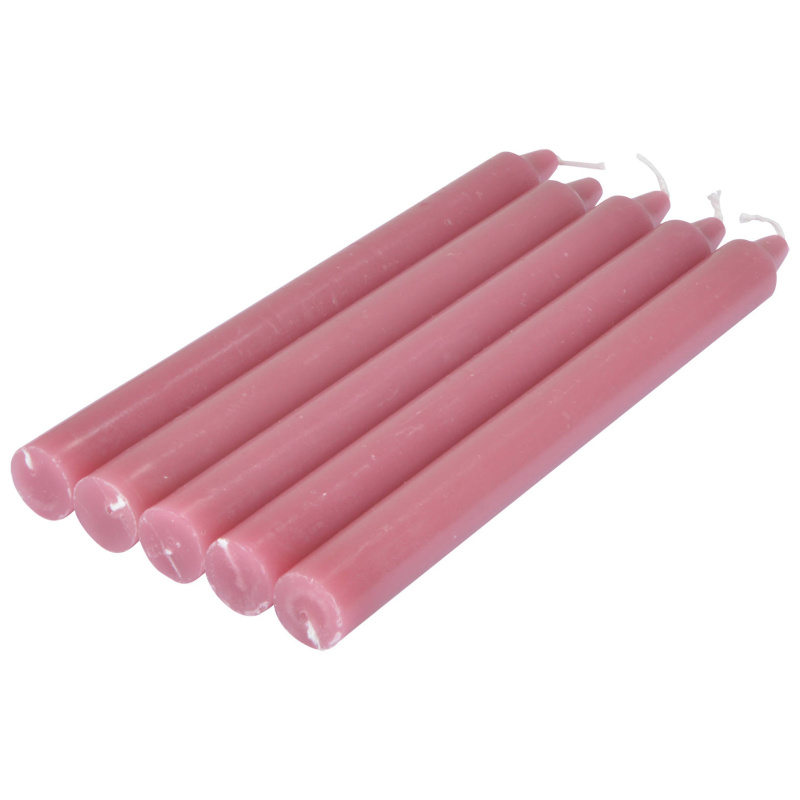 Homea Sada vysokých svíček ESSENTIAL, 20 cm, růžová barva růžová
