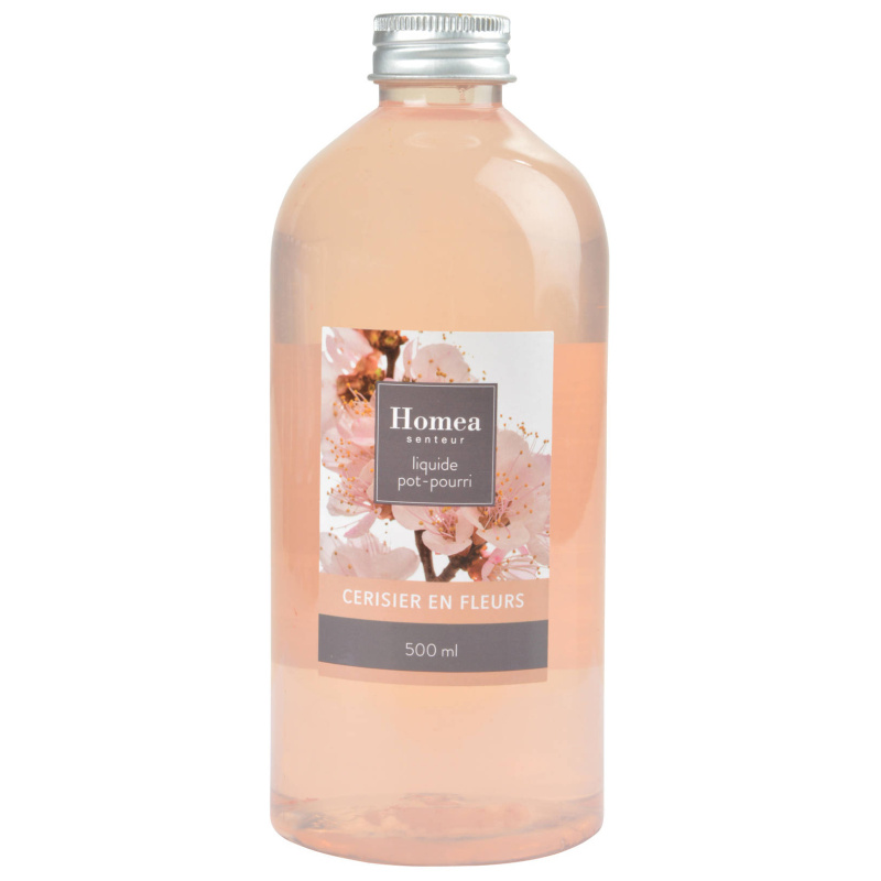 Homea Vonná voda pro Pot-Pourri ESSENTIAL, 500 ml, třešňový květ transparentní