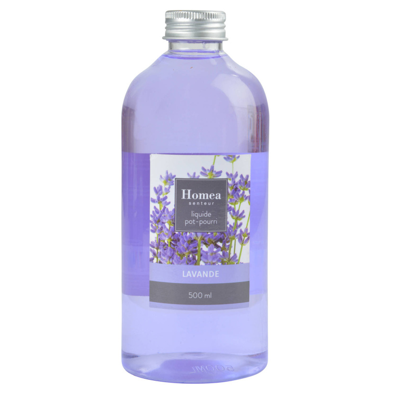 Homea Vonná voda pro Pot-Pourri ESSENTIAL, 500 ml, levandule transparentní