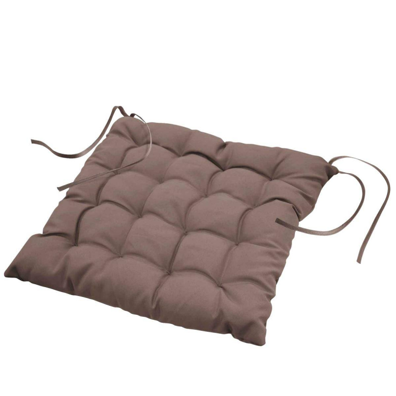 Douceur d'intérieur Podsedák na židli ESSENTIEL, 40 x 40 cm, taupe barva hnědá