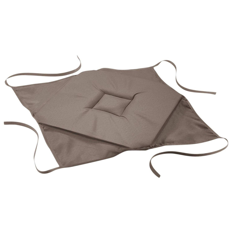 Douceur d'intérieur Hnědý polštář na židli v hnědé barvě z polyestru Essentiel, 36x36 cm hnědá