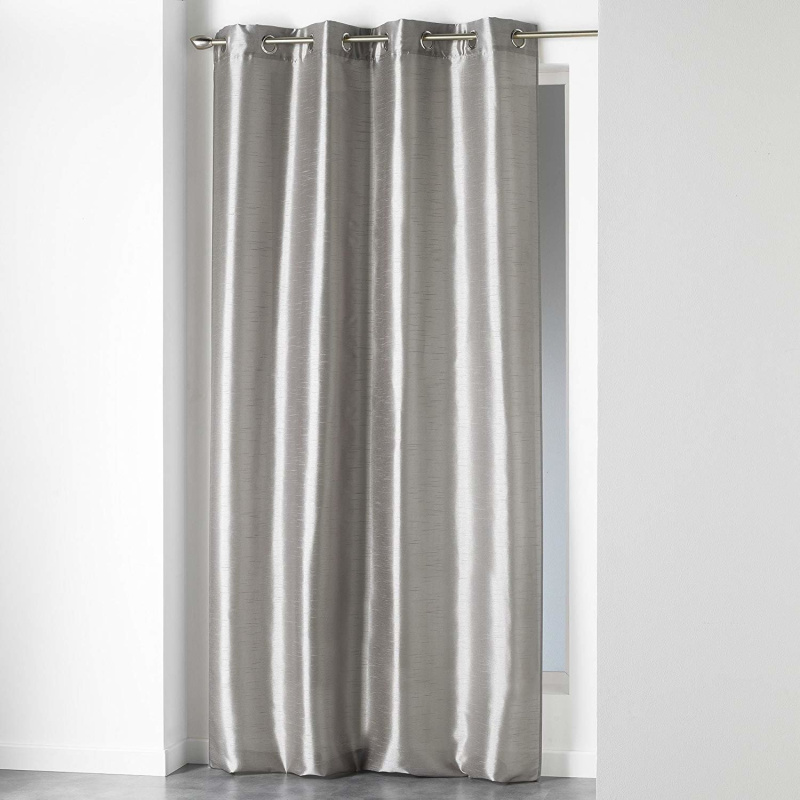 Douceur d'intérieur Zatemňovací opona SILK SHANA, 140 x 240 cm, perla šedá
