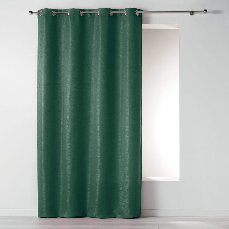 Douceur d'intérieur Závěs na vodících žakárové 140 x 260 cm RIAD, zelená zelený
