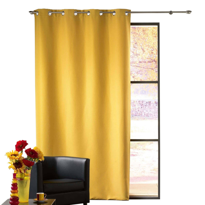 Douceur d'intérieur Zatemňovací závěs 140 x 240 cm MEZZO, žlutá barva žlutá
