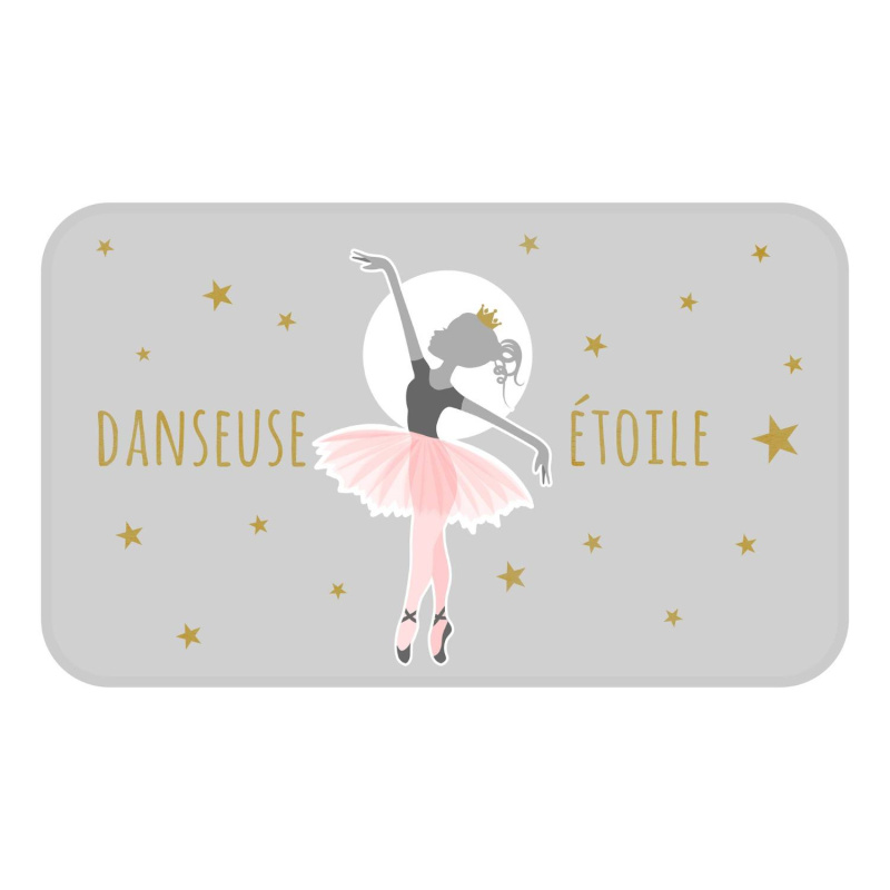 Douceur d'intérieur Dětský koberec DANSEUSE ETOILE, 45 x 75 cm šedá