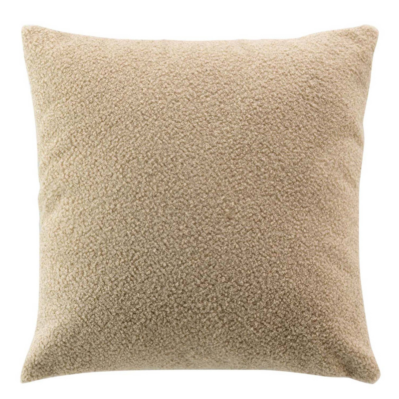 Douceur d'intérieur Dekorační polštář WOOLY, efekt boucle, 45 x 45 cm, béžový béžová