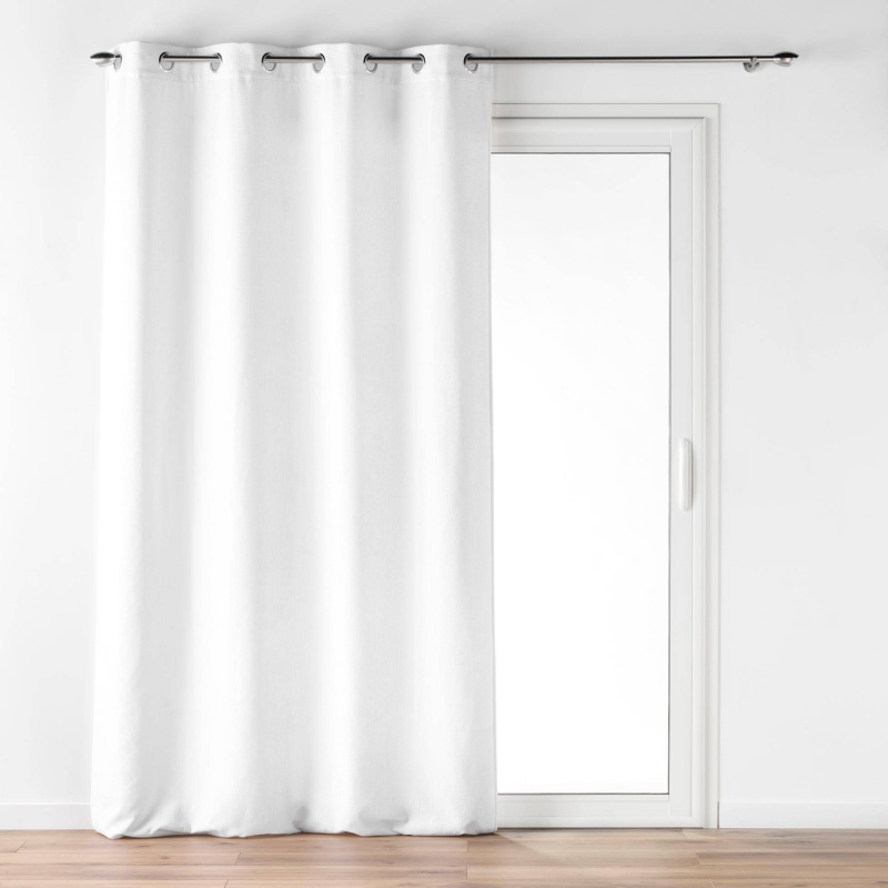 Douceur d'intérieur Sametový závěs, VERRA, 140 x 260 cm, bílý bílá
