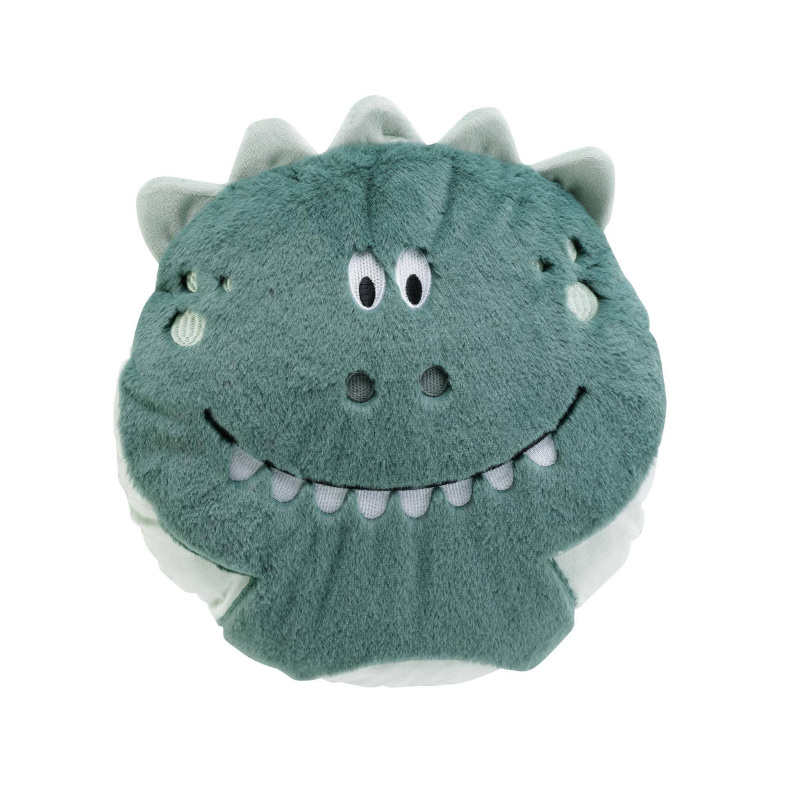 Douceur d'intérieur Dětský polštář, plyšový dinosaurus, Ø 40 cm zelený