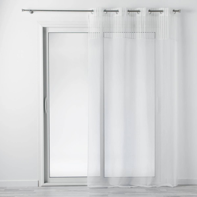 Douceur d'intérieur Záclona do obývacího pokoje s oky MADI, moderní, 140 x 240 cm bílá