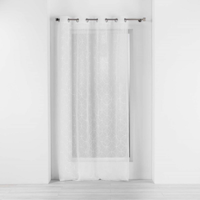 Douceur d'intérieur Záclona do obývacího pokoje s oky OLYMPIA, 140 x 240 cm, bílá bílá