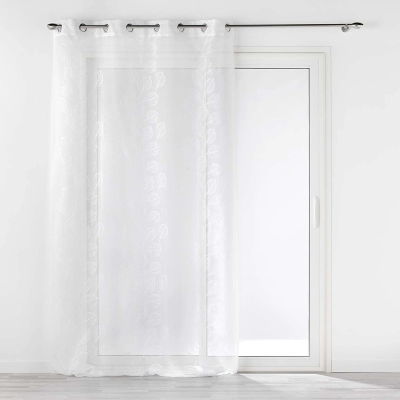 Douceur d'intérieur Záclona s oky EDEINIA, 140 x 240 cm bílá