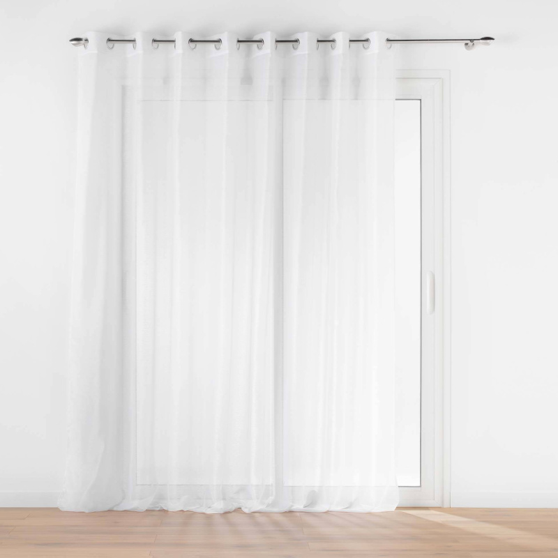 Douceur d'intérieur Hotová záclona z hladkého voálu LISSEA, bílá, 300 x 240 cm bílá