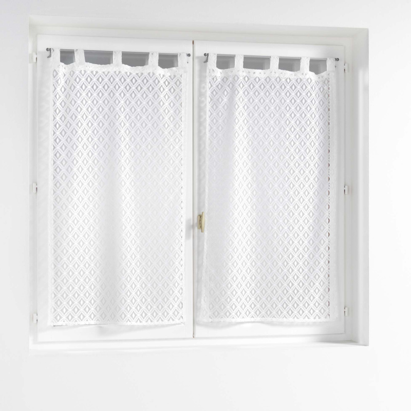 Douceur d'intérieur Sada záclon se šlemi ODILIA, 60 x 160 cm, 2 ks bílá