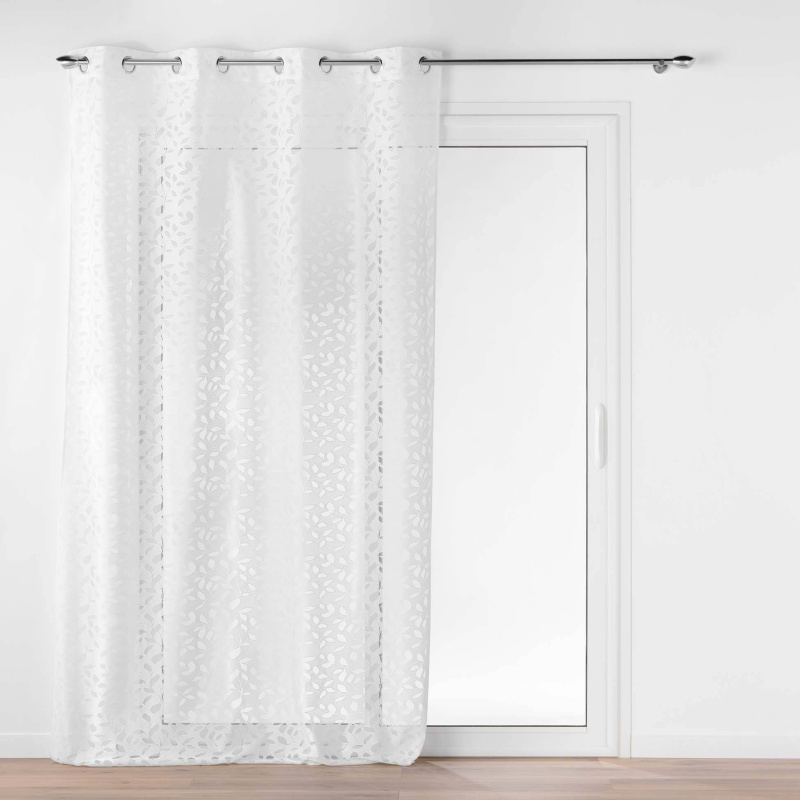 Douceur d'intérieur Záclona s oky MANON, 140 x 240 cm bílá