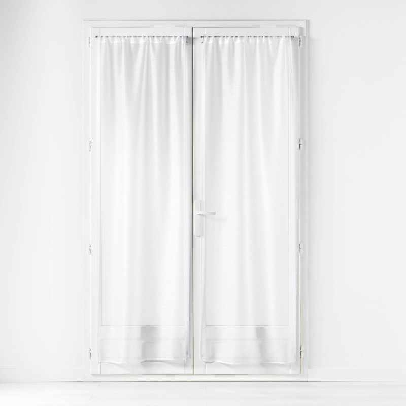 Douceur d'intérieur Sada dvou jednobarevných záclon, LISSEA, 70 x 200 cm bílá