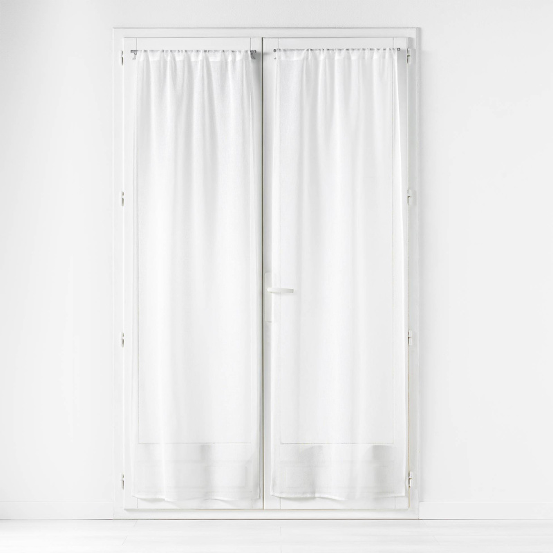 Douceur d'intérieur Sada dvou záclon CARLIN, 70 x 200 cm, bílé bílý