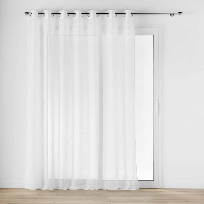 Douceur d'intérieur Záclona s oky, CARLIN, 240 x 240 cm bílá