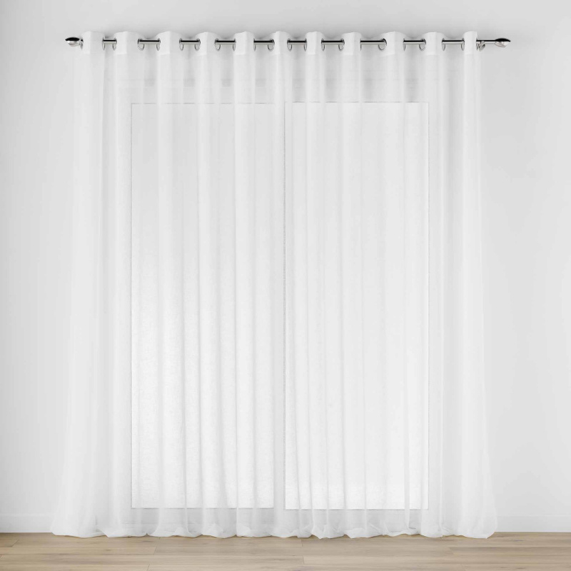 Douceur d'intérieur Široká záclona s oky, CARLIN, 400 x 240 cm bílá
