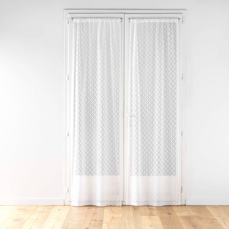 Douceur d'intérieur Sada dvou záclon se vzorem, ODILA, 70 x 240 cm bílý