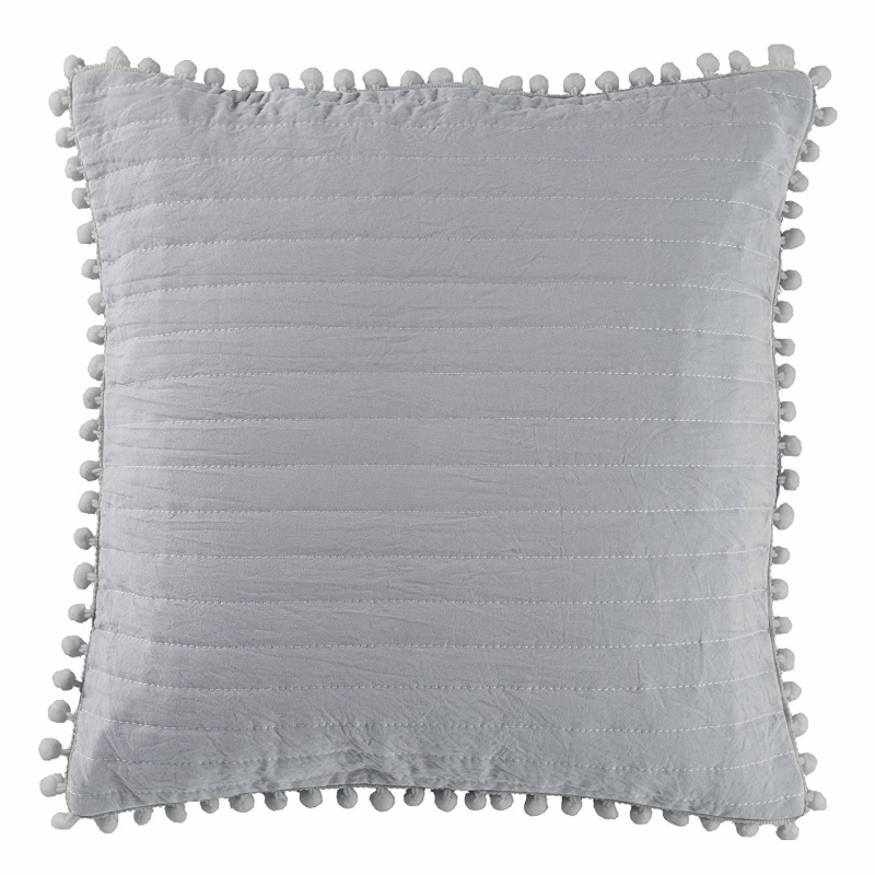 Douceur d'intérieur Povlak na polštář DORINETTE, 45 x 45 cm, šedá šedá