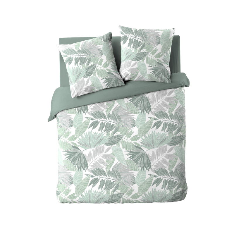 Douceur d'intérieur Sada bavlněného povlečení, EPICEA, 240 x 220 cm zelená