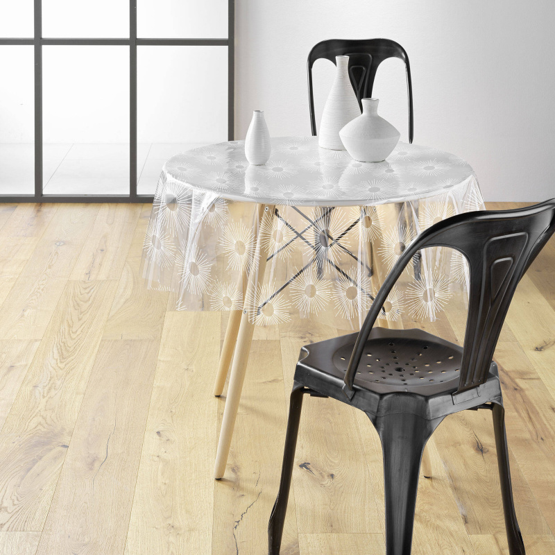 Douceur d'intérieur Transparentní ubrus PVC SOLEIL, Ø 140 cm transparentní