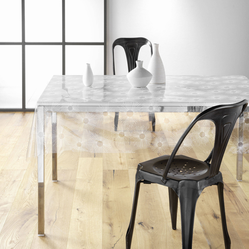 Douceur d'intérieur Transparentní ubrus PVC SOLEIL, Ø 140 cm transparentní