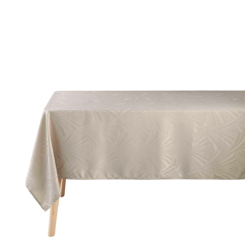 Douceur d'intérieur Žakárový ubrus LOLLY, obdélníkový, béžový, 140 x 240 cm béžová