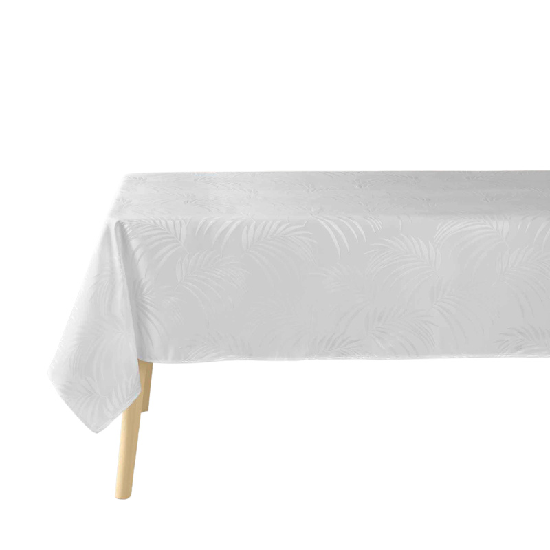 Douceur d'intérieur Žakárový ubrus PLUMETTE, obdélníkový, bílý, 140 x 240 cm bílá