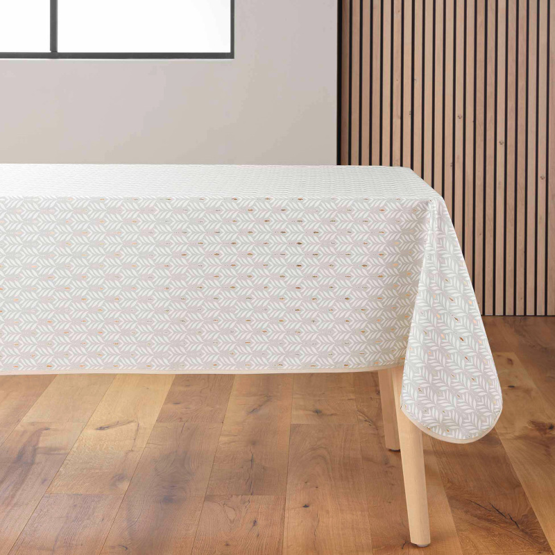 Douceur d'intérieur Obdélníkový ubrus s třpytivým vzorem, 145 x 240 cm béžová