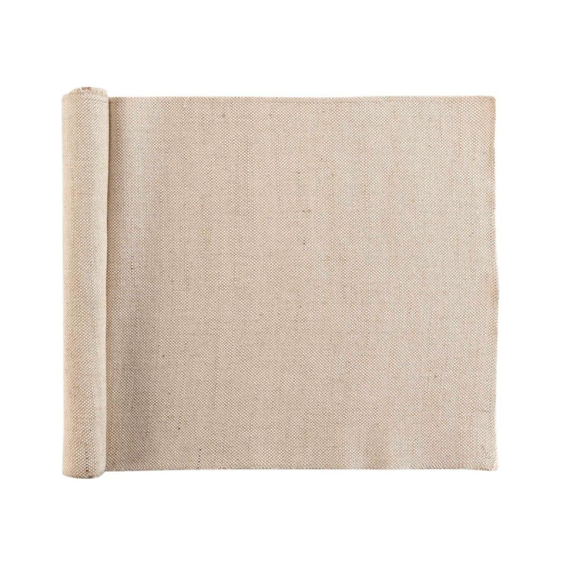 Douceur d'intérieur Běhoun na stůl TESSI, juta a polyester, 35 x 140 cm béžová