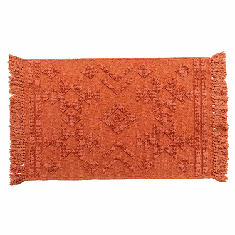 Douceur d'intérieur Oranžový koberec s třásněmi CIALOS, 60 x 90 cm oranžová