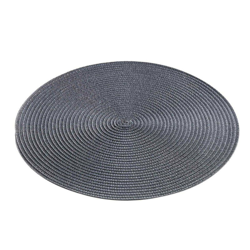 Douceur d'intérieur Prostírání ZEBULON, Ø 35 cm, antracitová barva antracitová