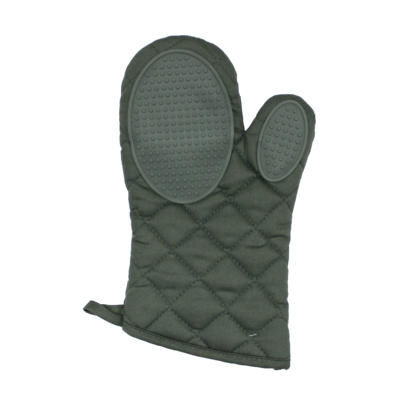 Douceur d'intérieur Kuchyňská chňapka se silikonem, khaki, 30 x 18 cm šedá