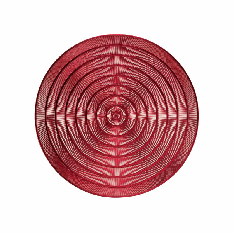 Douceur d'intérieur Metalické prostírání, Ø 40 cm, červené červený