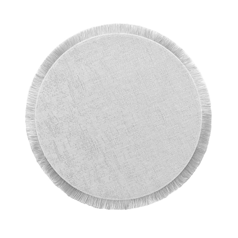 Douceur d'intérieur Třpytivé prostírání, JOALIE, Ø 38 cm, stříbrné stříbrná