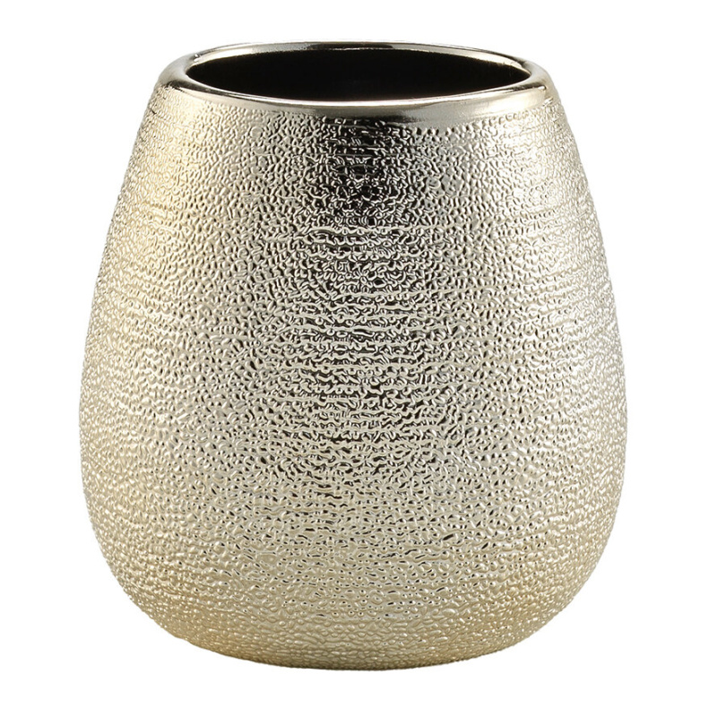 Douceur d'intérieur Zlatý kelímek na zubní kartáčky, keramický, TRESOR, 9 x 9 cm zlatá