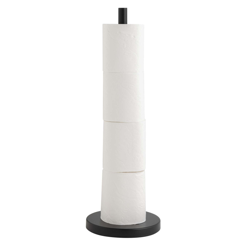 Douceur d'intérieur Koupelnový stojan na toaletní papír, 43 cm, RILANO, černý černá